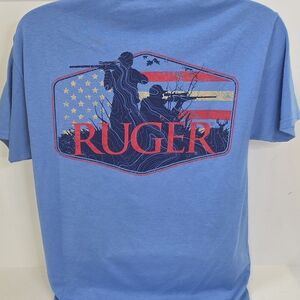 Ruger Outdoor Blue Graphic Men's Shirt Size Medium